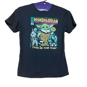 STAR WARS The MANDALORIAN Baby YODA This Is The Way MEN'S LG VFifthSun‎ T-Shirt